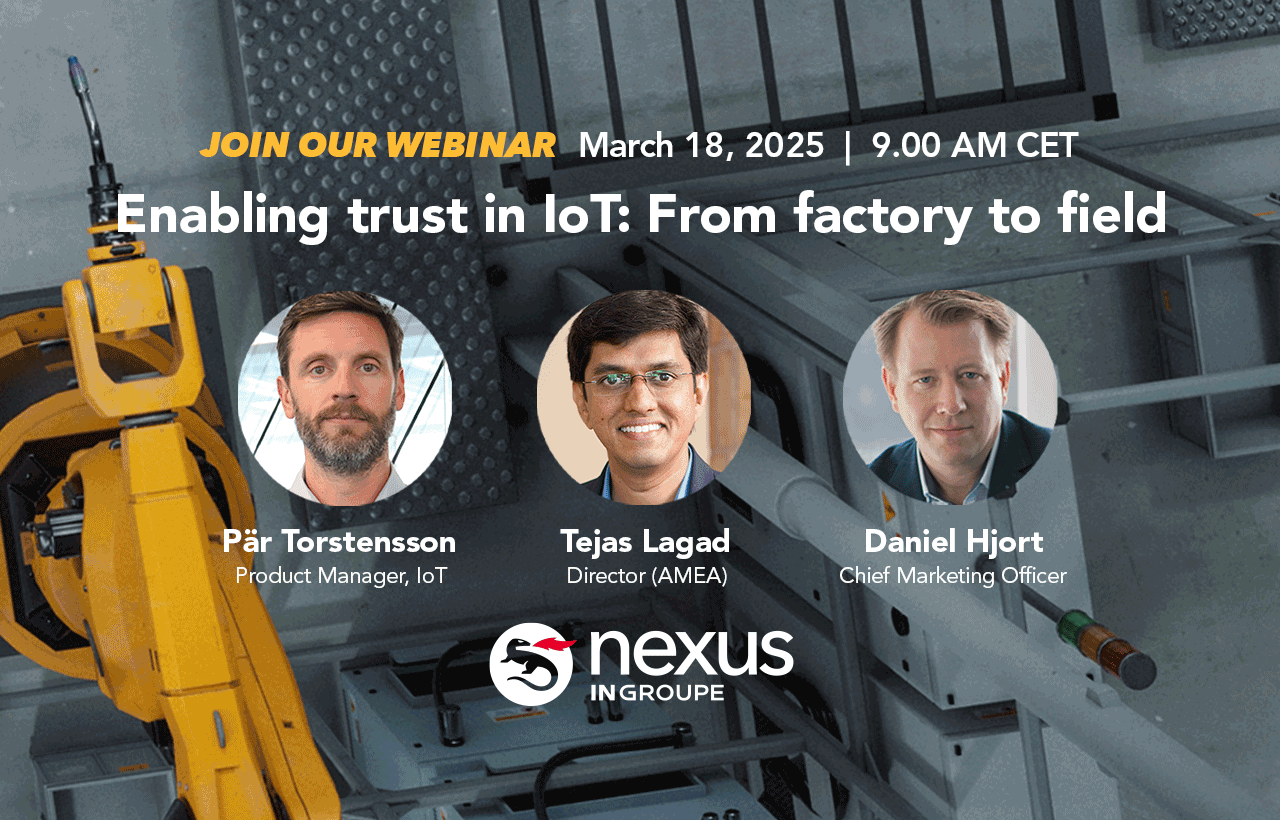 Join Nexus webinar on enabling trust in IoT